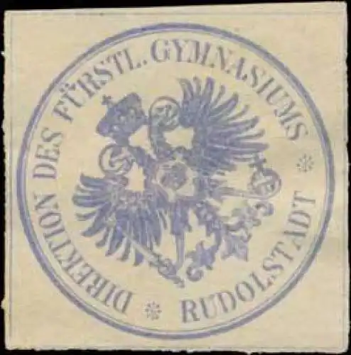 Direktion des FÃ¼rstl. Gymnasiums Rudolstadt