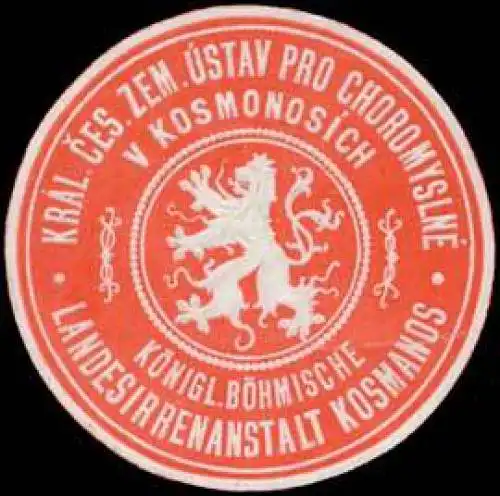 K. BÃ¶hmische Landesirrenanstalt Kosmanos