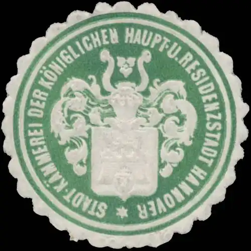 Städt. Kämmerei der K. Haupt- und Residenzstadt Hannover