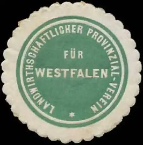 Landwirthschaftlicher Provinzial-Verein fÃ¼r Westfalen