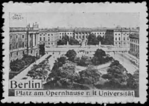 Platz am Opernhaus mit UniversitÃ¤t