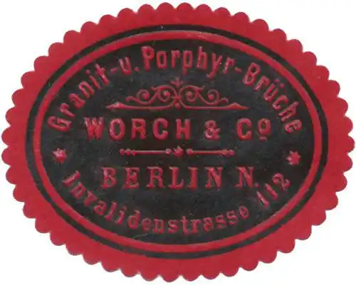 Granit- und PorphyrbrÃ¼che Worch & Co