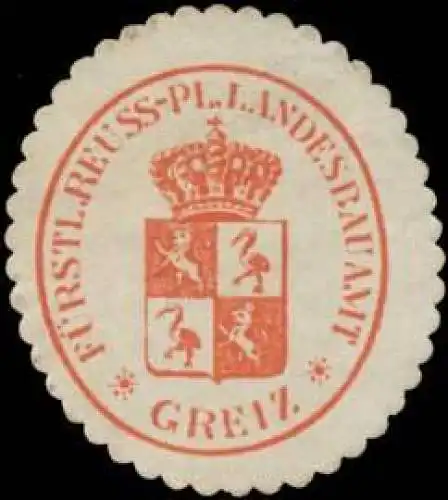 FÃ¼rstl. Reuss. Pl. Landesbauamt Greiz