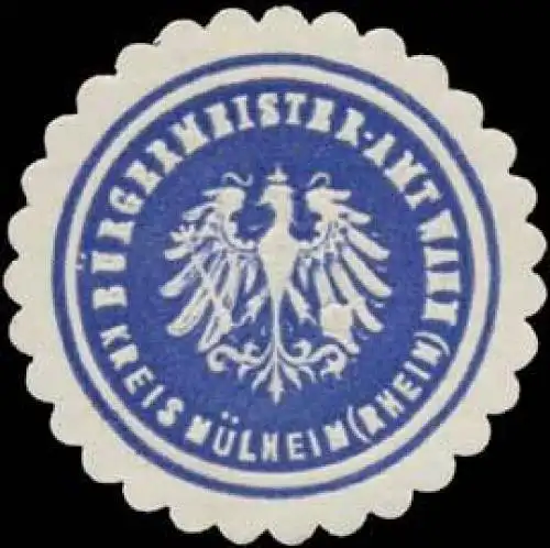 BÃ¼rgermeister-Amt Wahn Kreis MÃ¼lheim/Rhein