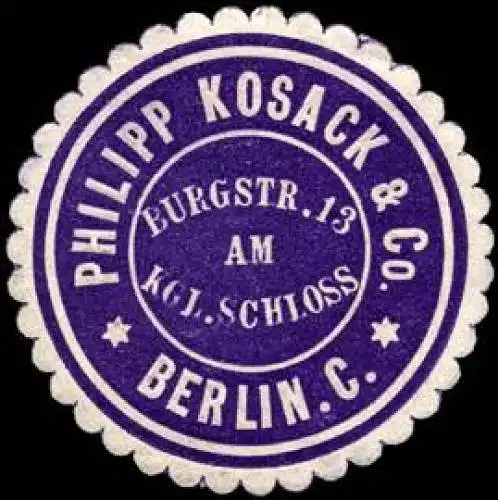 Philipp Kosack & Co. - Briefmarkenhandel