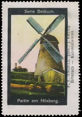 Beckum - Partie am HÃ¶xberg mit WindmÃ¼hle