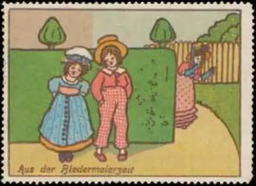 Verliebtes PÃ¤rchen in der Biedermeier-Zeit