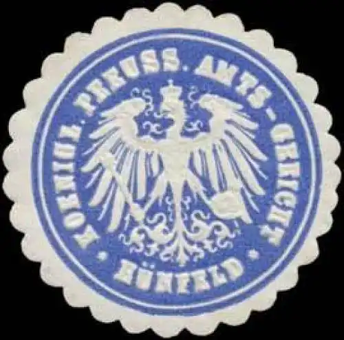 K.Pr. Amts-Gericht HÃ¼nfeld