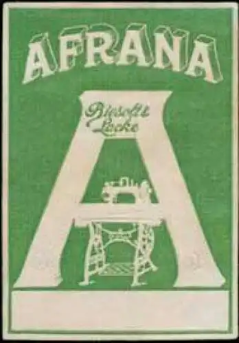Afrana NÃ¤hmaschinen