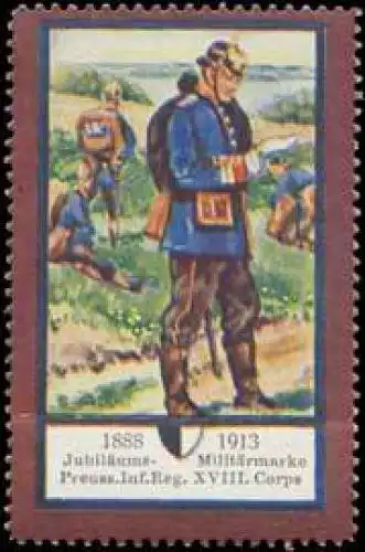 MilitÃ¤r Uniform Pr. Infanterie Regiment XVIII
