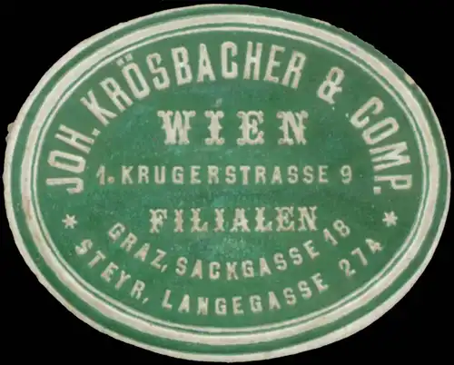 Joh. KrÃ¶sbacher & Comp