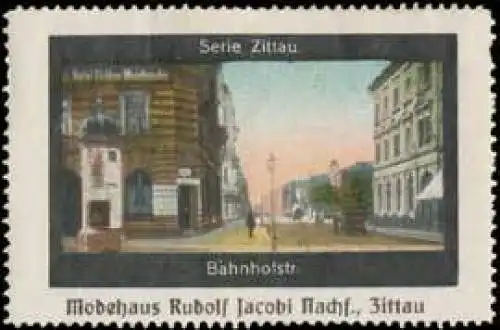 BahnhofstraÃe in Zittau