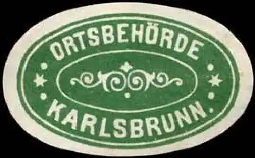 OrtsbehÃ¶rde Karlsbrunn