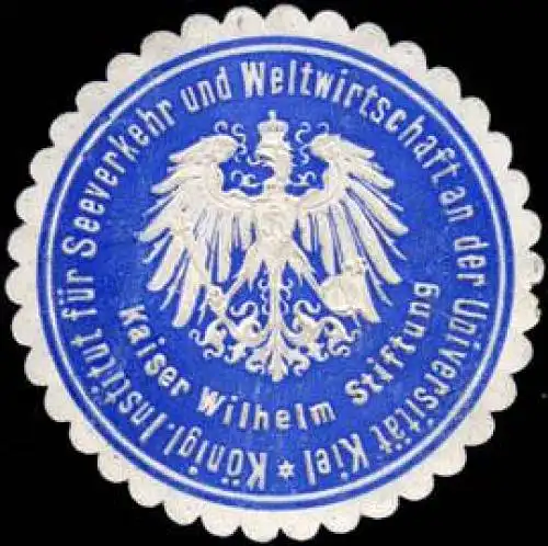 K. Institut fÃ¼r Seeverkehr und Weltwirtschaft an der UniversitÃ¤t Kiel - Kaiser Wilhelm Stiftung