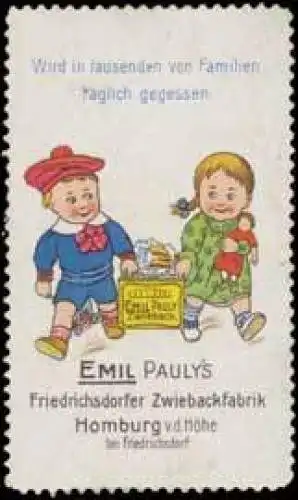 Emil Paulys Kinder Zwieback