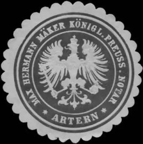 Max Hermann Mäker K. Pr. Notar