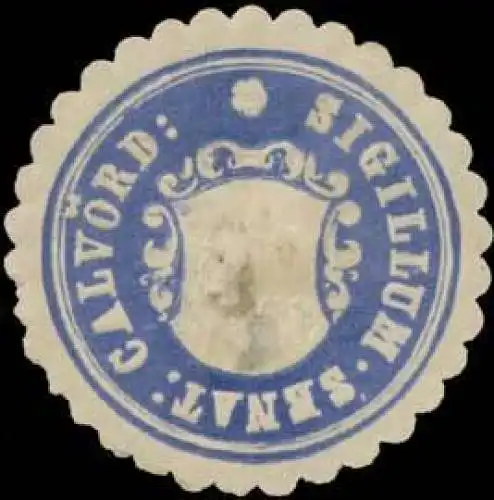 Sigillum Senat. CalvÃ¶rde