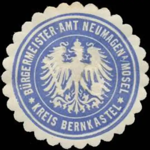 BÃ¼rgermeister-Amt Neumagen/Mosel Kreis Bernkastel