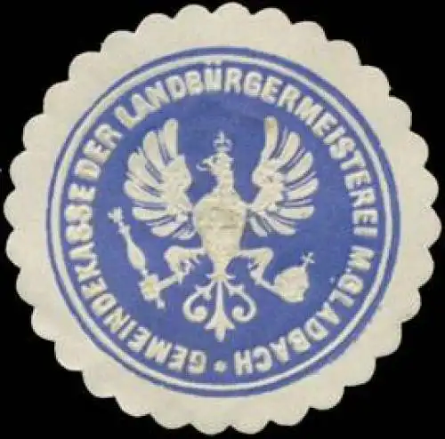 Gemeindekasse der LandbÃ¼rgermeisterei MÃ¼nchen-Gladbach