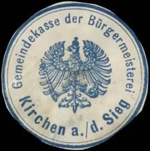Gemeindekasse der BÃ¼rgermeisterei Kirchen an der Sieg