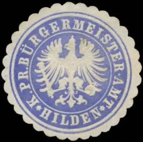 K.Pr. BÃ¼rgermeister-Amt Hilden