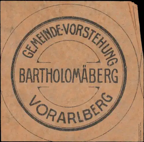 Gemeinde-Vorstehung BartholomÃ¤berg - Vorarlberg