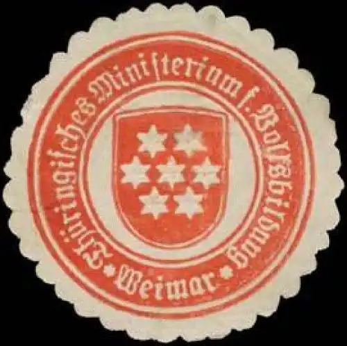 ThÃ¼ringisches Ministerium fÃ¼r Volksbildung Weimar