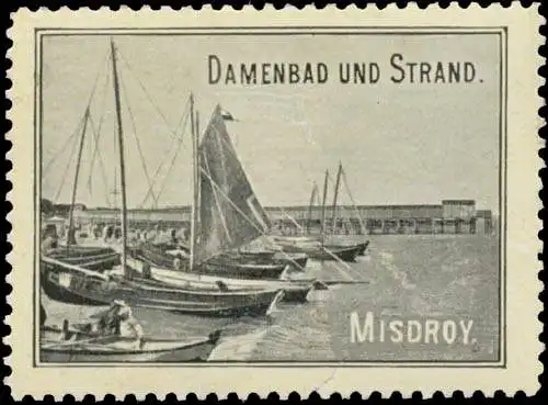 Damenbad und Strand in Misdroy