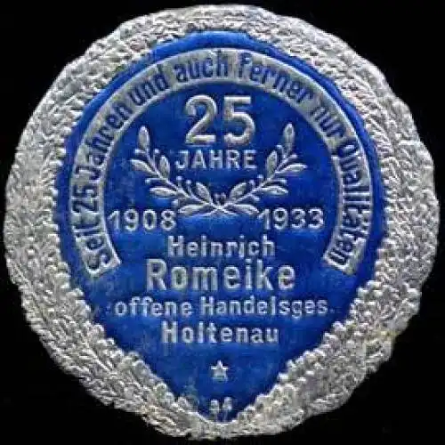 25 Jahre Heinrich Romeike OHG Holtenau