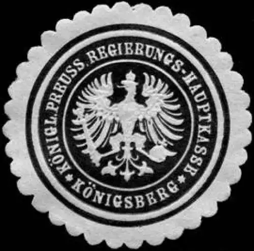 K. Pr. Regierungs - Hauptkasse - Königsberg/PreuÃen