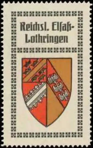 Reichsl. ElsaÃ-Lothringen Wappen