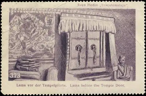 Lama vor der Tempelforte