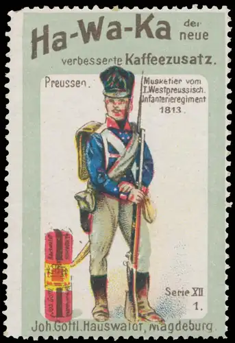 Preussen: Musketier vom I. Westpreussischen Infanterieregiment
