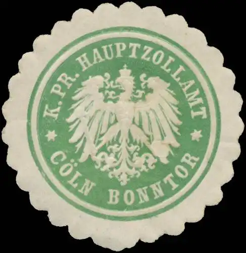 K.Pr. Hauptzollamt KÃ¶ln Bonntor
