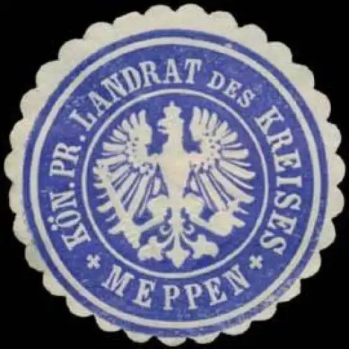 K.Pr. Landrat des Kreises Meppen