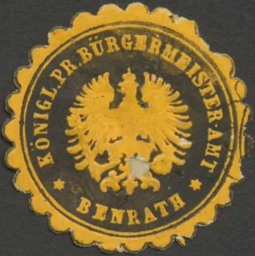 K.Pr. BÃ¼rgermeister-Amt Benrath