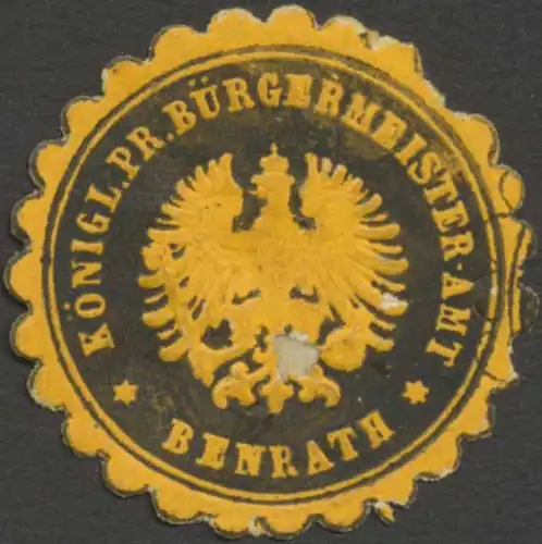 K.Pr. Bürgermeister-Amt Benrath