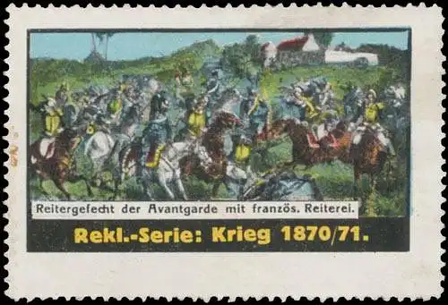 Reitergefecht der Avantgarde mit franzÃ¶sischer Reiterei