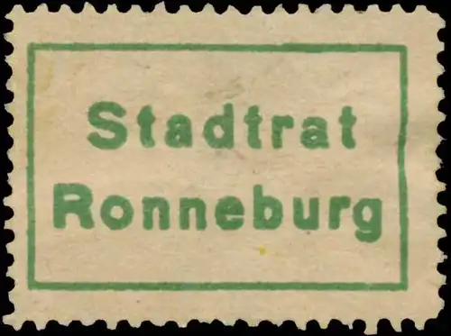 Stadtrat Ronneburg