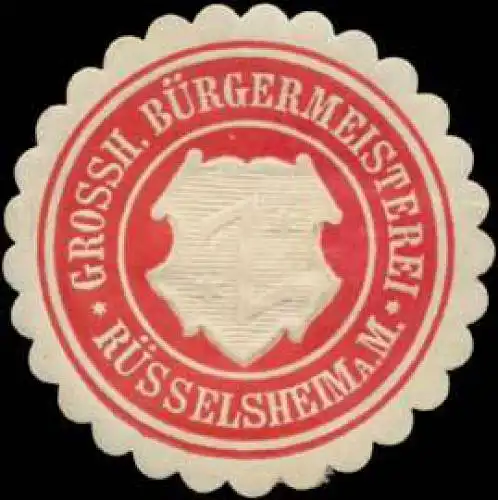 Grossh. BÃ¼rgermeistererei RÃ¼sselsheim a. M