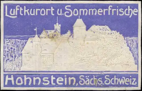 Hohnstein SÃ¤chsische Schweiz Luftkurort und Sommerfrische