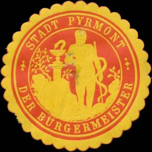 Stadt Pyrmont der BÃ¼rgermeister