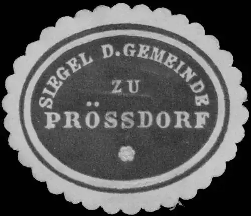 Siegel der Gemeinde zu PrÃ¶ssdorf