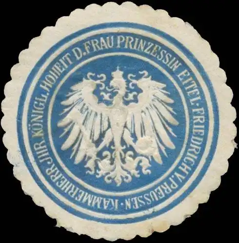 Kammerherr Ihrer Königl. Hoheit der Frau Prinzessin Eitel-Friedrich von PreuÃen