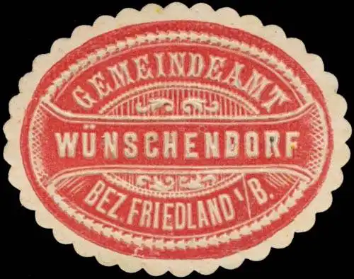 Gemeindeamt WÃ¼nschendorf Bez. Friedland/BÃ¶hmen