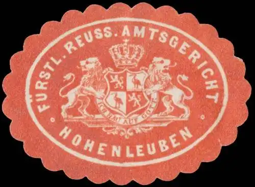 F. Reuss. Amtsgericht Hohenleuben