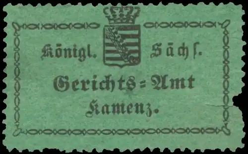 K.S. Gerichtsamt Kamenz