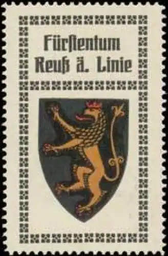 FÃ¼rstentum ReuÃ Ã¤ltere Linie Wappen