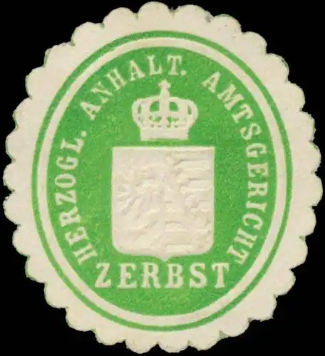 H. Anhalt. Amtsgericht Zerbst