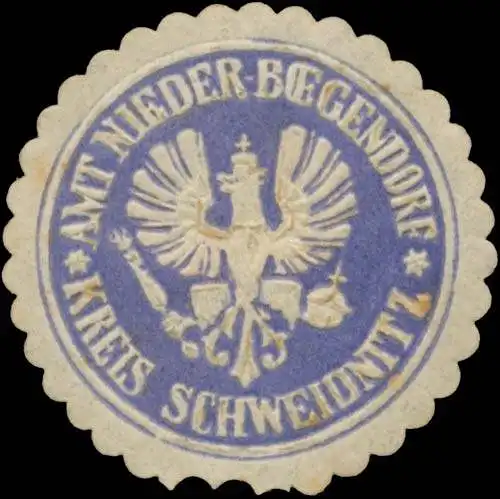 Amt Nieder-BÃ¶gendorf Kreis Schweidnitz